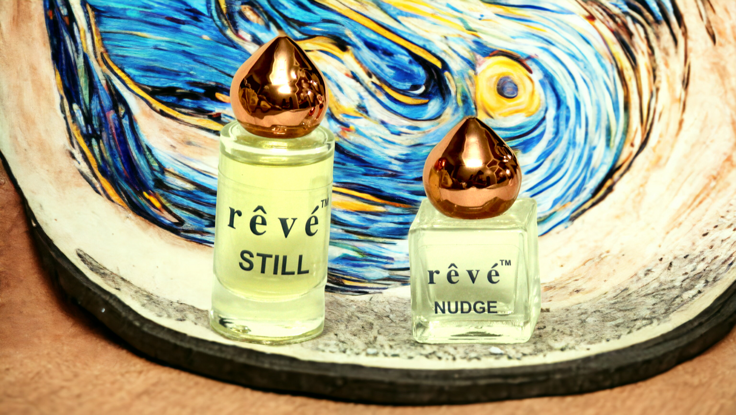 rêvé Couple Gift Pack, Still & Nudge Perfume Roll-on, 10ml Each